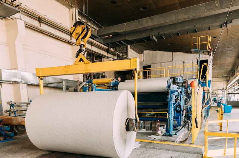 recycling paper mill inside